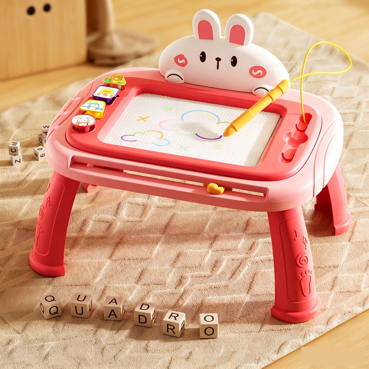 📢📢 50% DI SCONTO 🎨 Lavagna magnetica per bambini – Tavoletta da disegno cancellabile e colorata con penna e 4 timbri