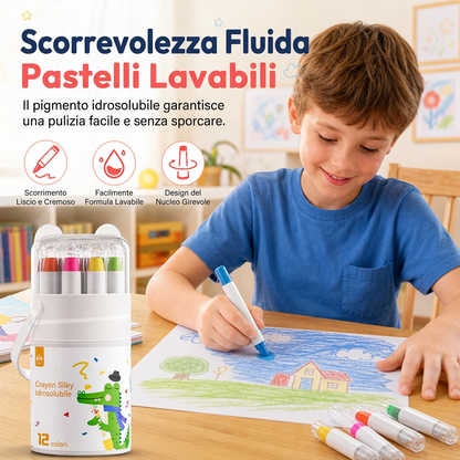 ⏳Offerta a tempo limitato al 50%⏰ Goitali® Pastelli e pastelli a olio lavabili per bambini😇🎨