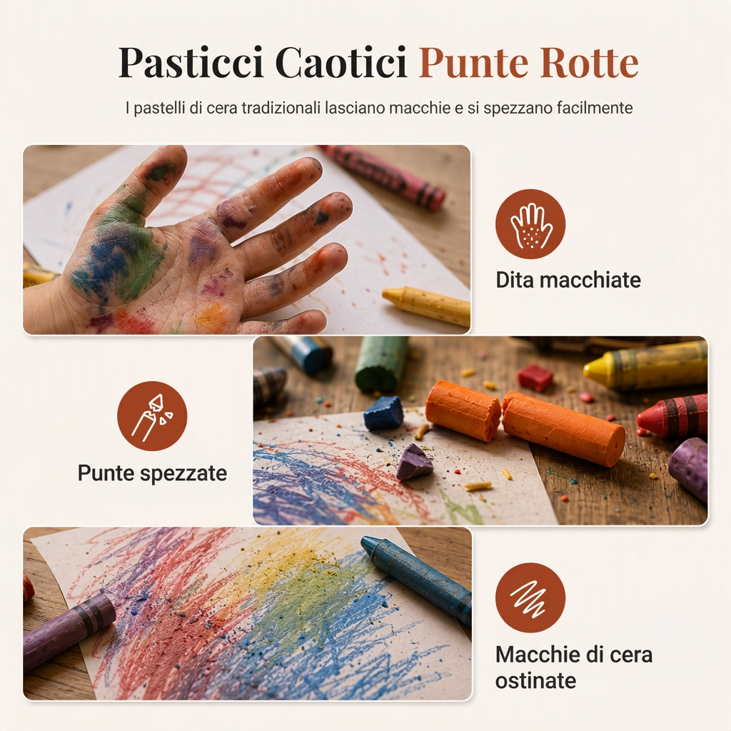 ⏳Offerta a tempo limitato al 50%⏰ Goitali® Pastelli e pastelli a olio lavabili per bambini😇🎨