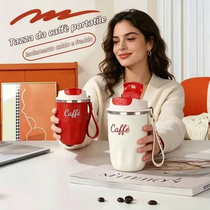 ☕ Tazza Termica Intelligente: Display LED della Temperatura, Acciaio 316, Isolamento Termico per 12 Ore, A Prova di Perdite,