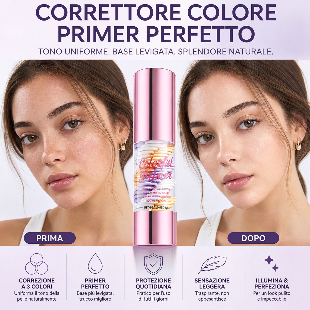 💖 Primer multifunzionale 3-in-1 per il viso prima del trucco
