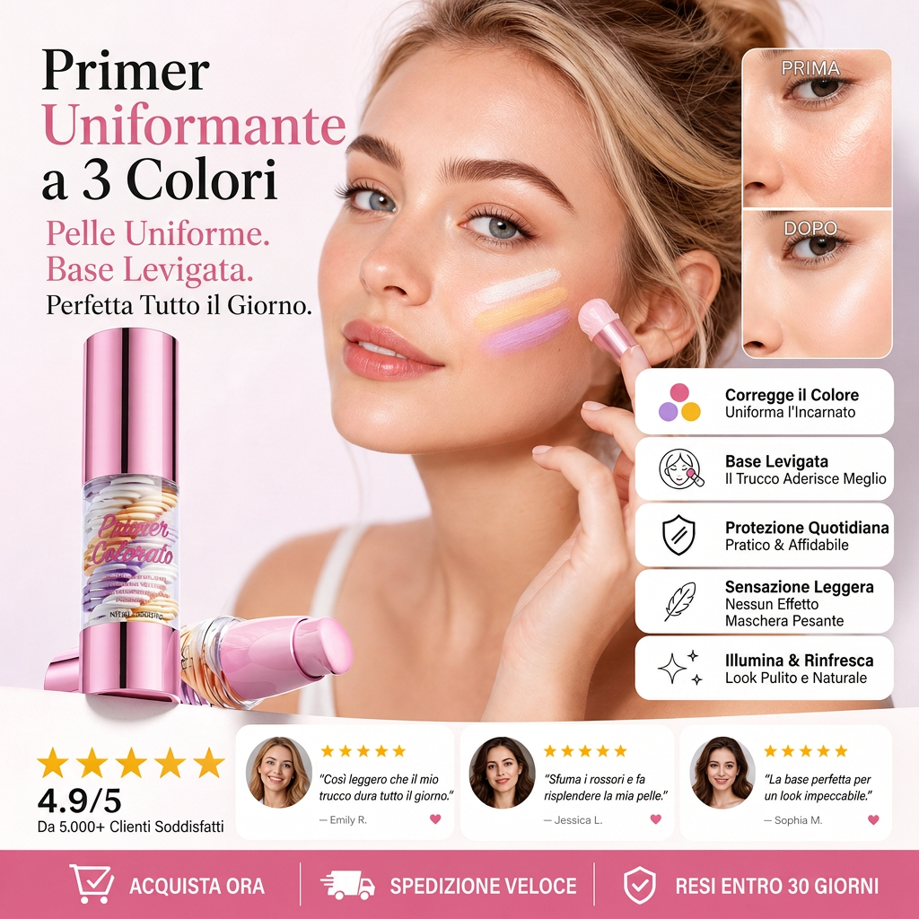 💖 Primer multifunzionale 3-in-1 per il viso prima del trucco