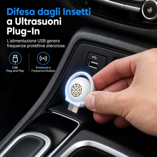 Repellente ultrasonico portatile per parassiti tramite USB