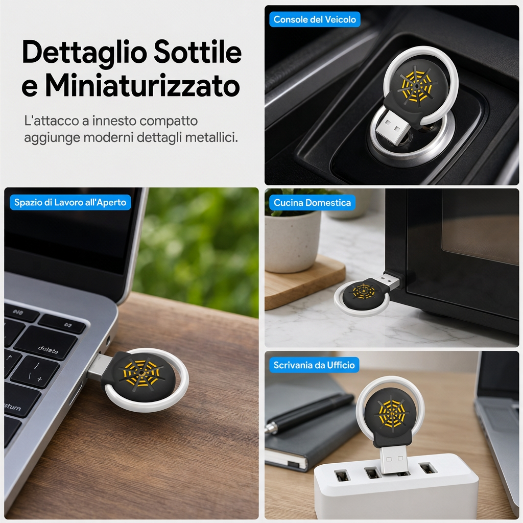 Repellente ultrasonico portatile per parassiti tramite USB