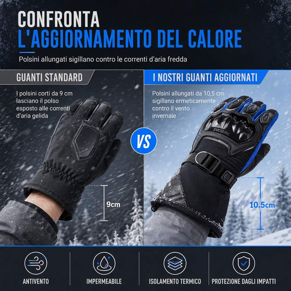 ⏳🔥 LIMITED TIME 50% OFF! ⏰❄️Winter Motorcycle Gloves – Touchscreen Compatible, Waterproof, Windproof and Thermal with Long Cuff – Keep Hands Warm on Every Ride. 🧤🏍️