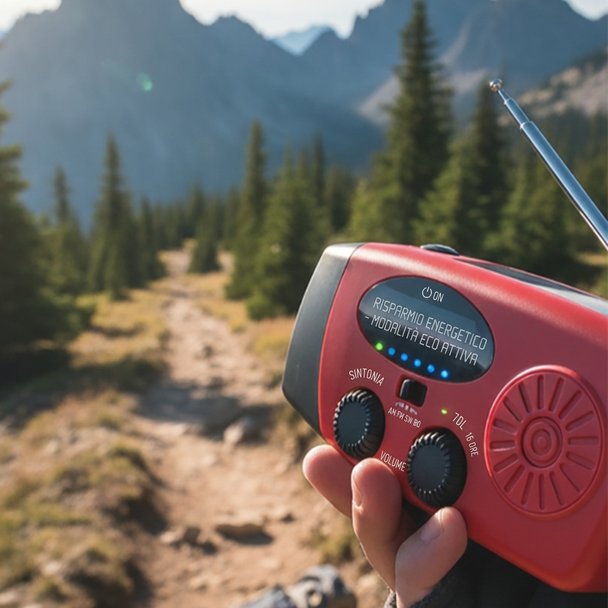📻 -50% DI SCONTO SUBITO!🔋Radio solare di emergenza portatile multifunzione⚡
