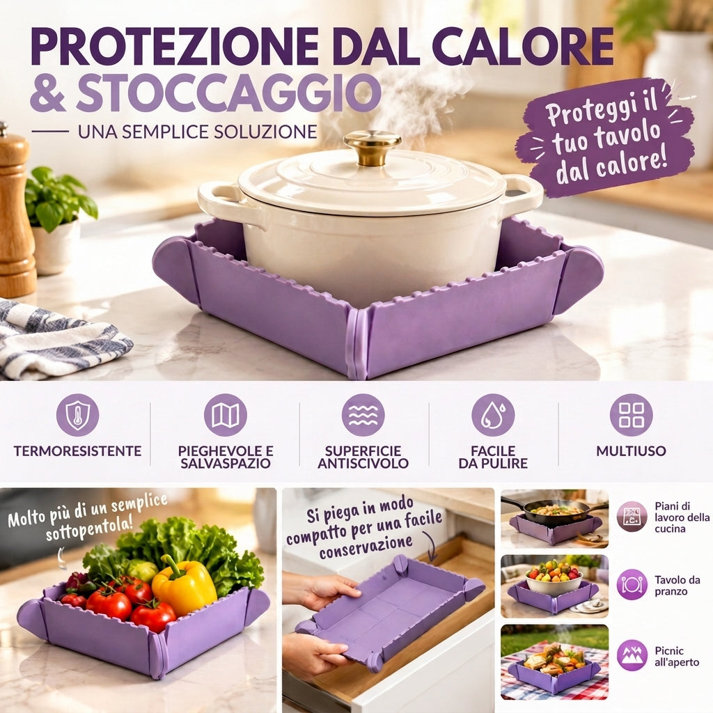 📢📢 50% DI SCONTO!! ⏰ Base magnetica in silicone 🍳🧲 | Presa pieghevole e piccolo vassoio da cucina