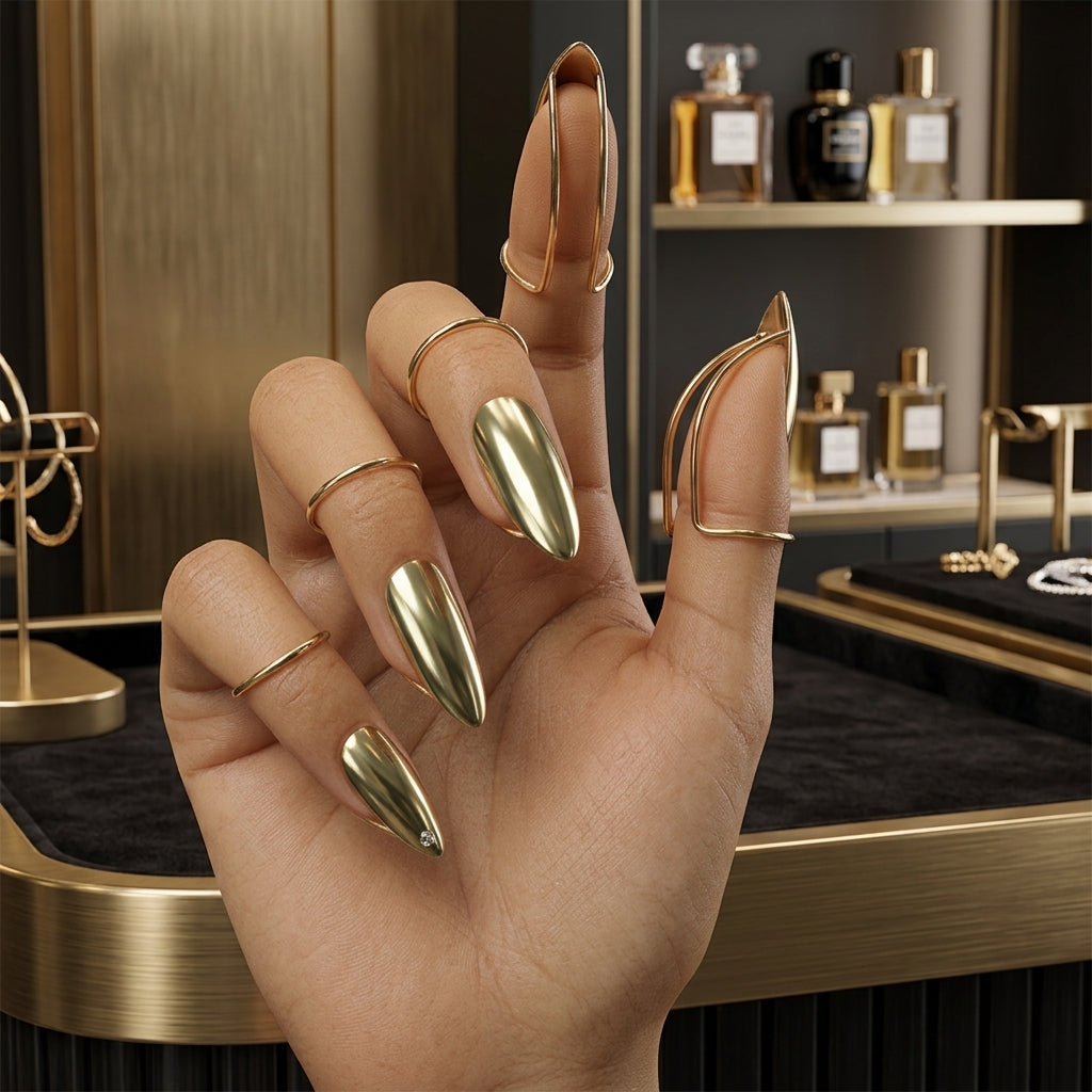 🔥 SCONTO DEL 50%! ✨ Anello in metallo per dita – Accessorio di moda e gioiello fantasia