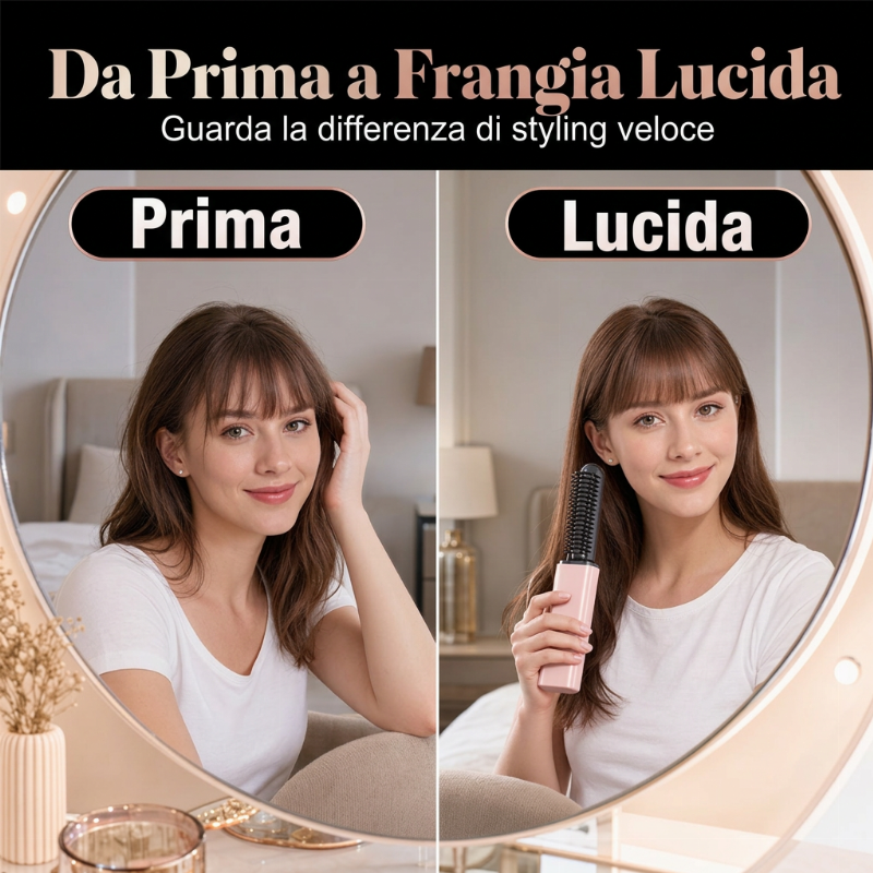 🏆 Prezzo speciale dell'ultimo giorno con il 50% di sconto! 💁 Pettine portatile mini senza fili per lo styling Bang 👩 Modellare i capelli in 3 secondi!