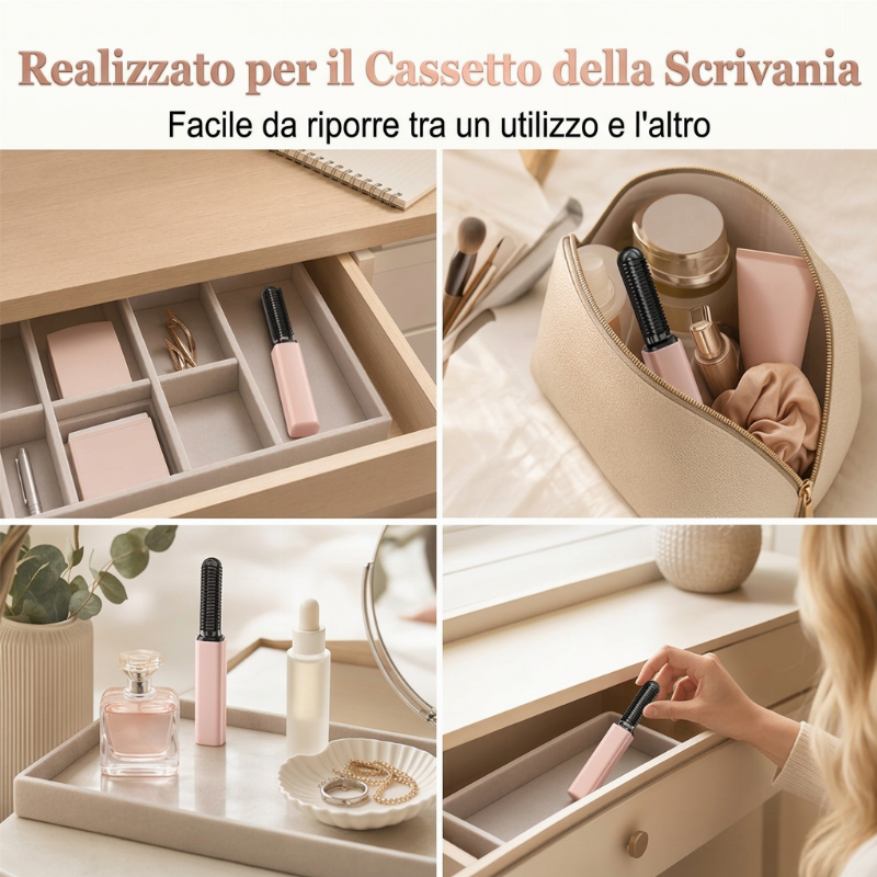 🏆 Prezzo speciale dell'ultimo giorno con il 50% di sconto! 💁 Pettine portatile mini senza fili per lo styling Bang 👩 Modellare i capelli in 3 secondi!