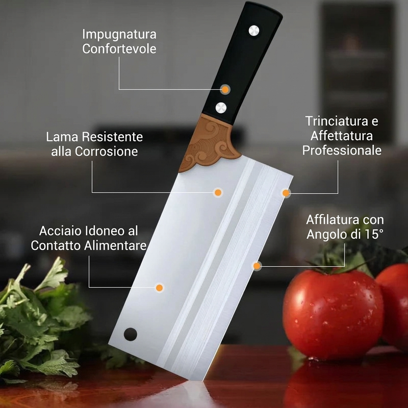 🔪offerta limitata del 50%! ⏰Coltello da cucina affilato forgiato