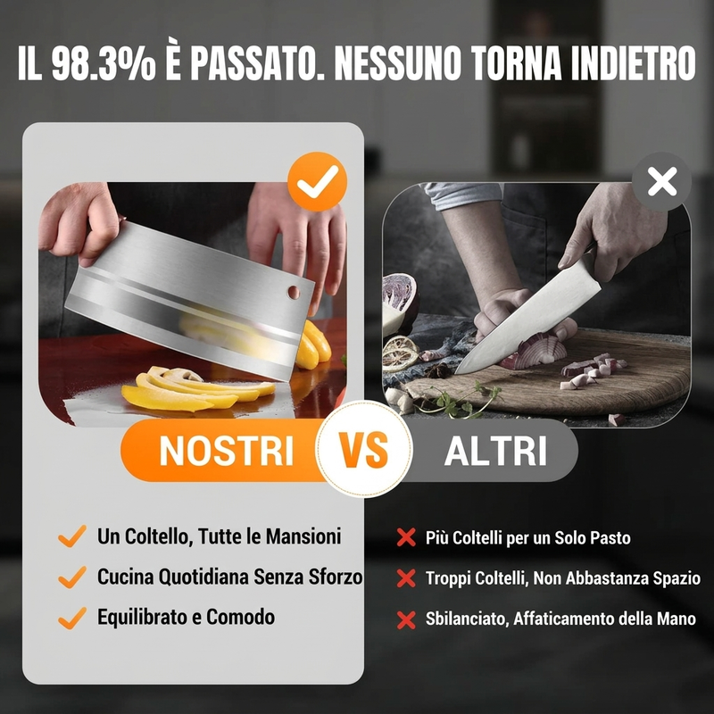 🔪offerta limitata del 50%! ⏰Coltello da cucina affilato forgiato