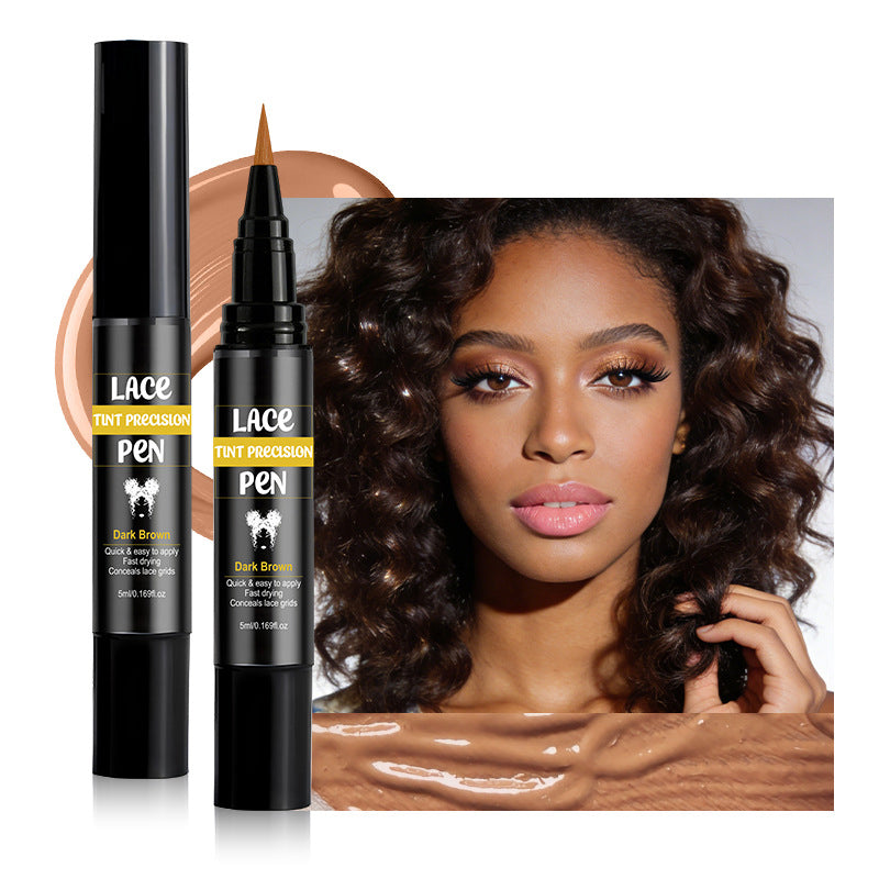 🥳SVENDITA HOT 2026🥳💞OLTRE 50.000 PEZZI VENDUTI! 🖊️💇 SCONTO DEL 50%! Penna Professionale Precision Lace Tint: nasconde nodi e griglie del pizzo, asciuga velocemente. Tinta naturale che si fonde al cuoio capelluto, per parrucche con finitura perfetta! 🛡️✅