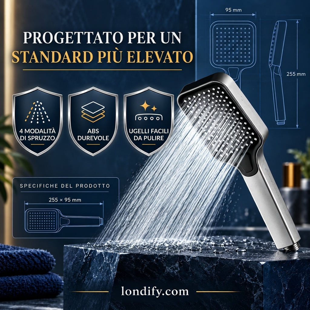 ✨Saldi del 50%🔥🚿 Doccia ad Alta Pressione – Getto Potente e Comfort Simile alla Spa ✨