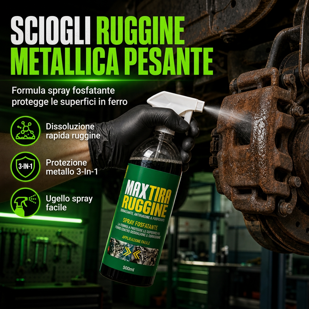 ⏳ Sconto del 50% per un periodo limitato💥 Agente antiruggine e fosfato 3 in 1 - Sgrassare, Rimuovere e Prevenire 💨
