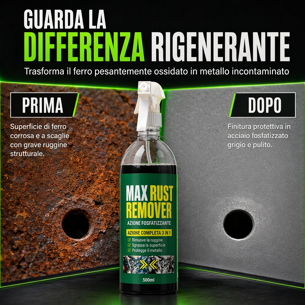 ⏳ Sconto del 50% per un periodo limitato💥 Agente antiruggine e fosfato 3 in 1 - Sgrassare, Rimuovere e Prevenire 💨