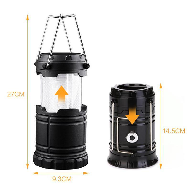 ⛺ OFFERTA A TEMPO LIMITATO 50% DI SCONTO! 🔥 Lanterna da campeggio a fiamma LED – 3 in 1, retrattile, doppia ricarica ✨