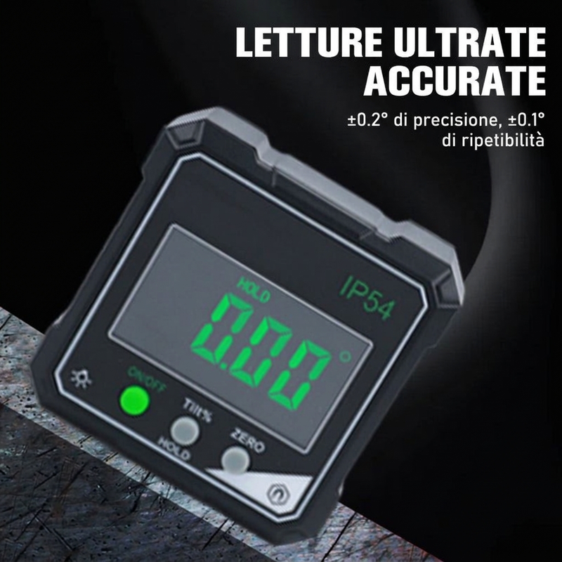 ⏳🔥 OFFERTA A TEMPO LIMITATO: SCONTO DEL 50%! ⏰ Goniometro Digitale Magnetico Impermeabile IP54