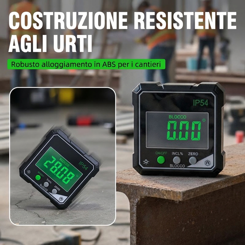 ⏳🔥 OFFERTA A TEMPO LIMITATO: SCONTO DEL 50%! ⏰ Goniometro Digitale Magnetico Impermeabile IP54