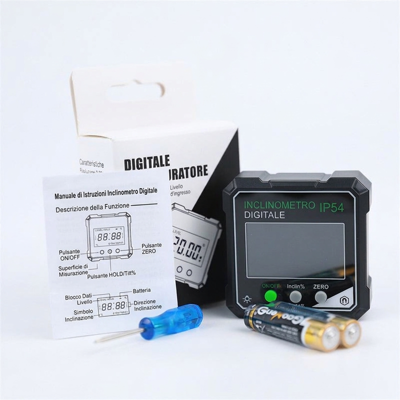 ⏳🔥 OFFERTA A TEMPO LIMITATO: SCONTO DEL 50%! ⏰ Goniometro Digitale Magnetico Impermeabile IP54