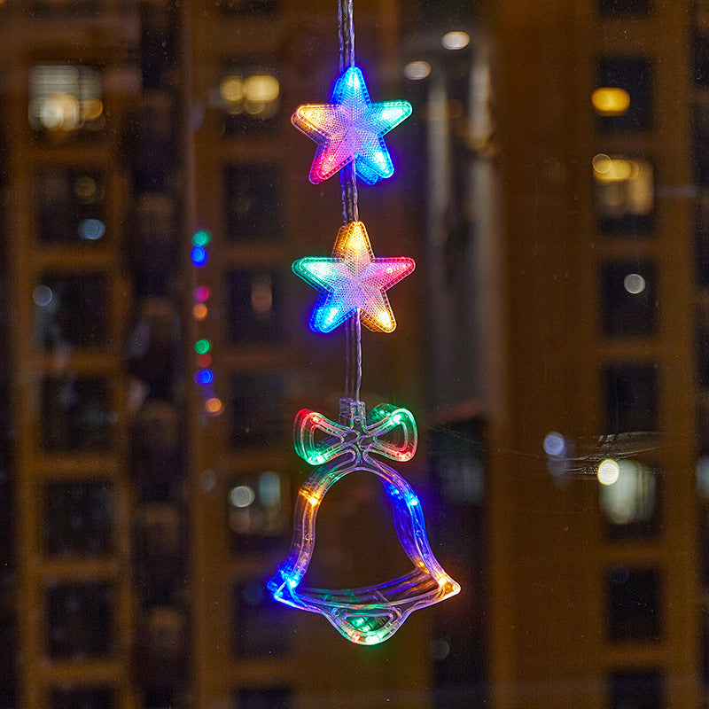 🎄❄️ Luci LED natalizie fai da te a forma di fiocco di neve con ventosa ✨ | Funzionamento a batteria, luce calda e multicolore, luci con ventosa per finestre, decorazioni natalizie per la casa e le feste