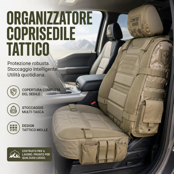 💥 Offerta a tempo limitato -50% 🚙 Copertura resistente per sedili di camion tattici ✨ Conservazione, protezione e comfort per tutto il giorno