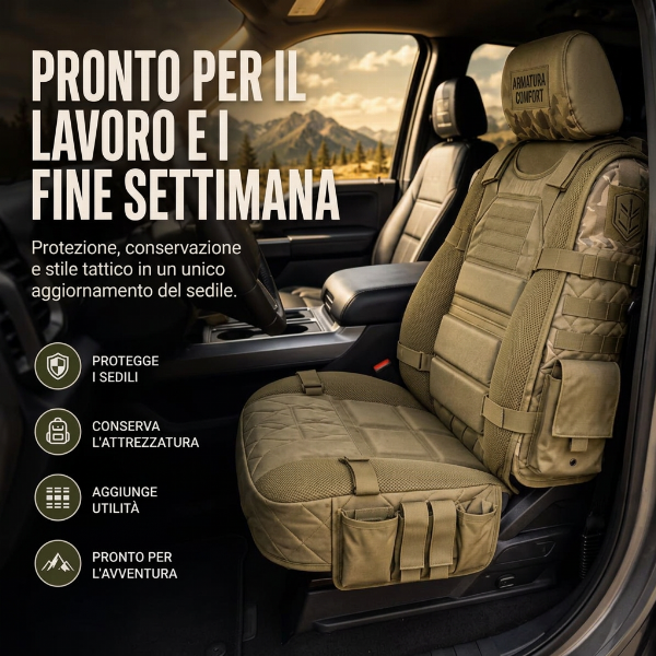 💥 Offerta a tempo limitato -50% 🚙 Copertura resistente per sedili di camion tattici ✨ Conservazione, protezione e comfort per tutto il giorno