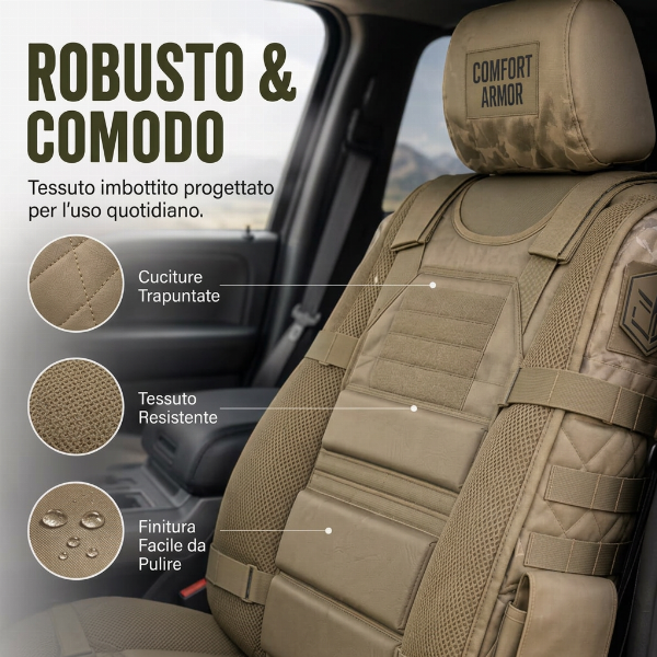 💥 Offerta a tempo limitato -50% 🚙 Copertura resistente per sedili di camion tattici ✨ Conservazione, protezione e comfort per tutto il giorno