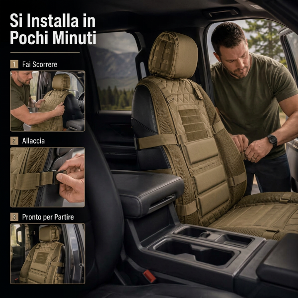 💥 Offerta a tempo limitato -50% 🚙 Copertura resistente per sedili di camion tattici ✨ Conservazione, protezione e comfort per tutto il giorno
