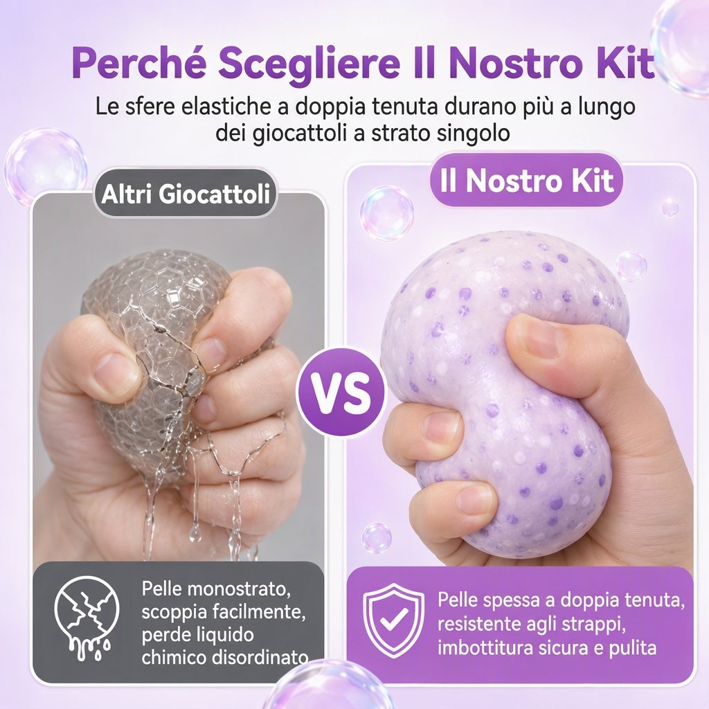 ✨Offerta a tempo limitato del 50%!🎁🎨Kit per creare palline squeeze fai da te – a risalita lenta, senza perdite, divertente attività creativa