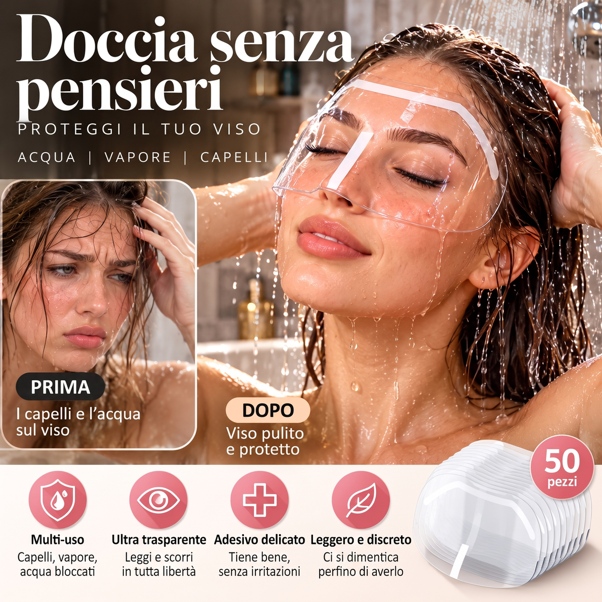 🔥 SCONTO DEL 50%! ✨ Visiera monouso per saloni di parrucchiere