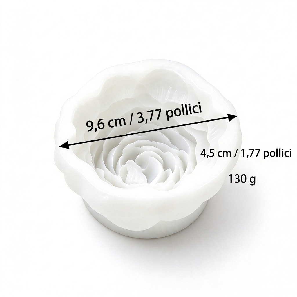 Stampo in silicone a forma di fiore di peonia per dolci