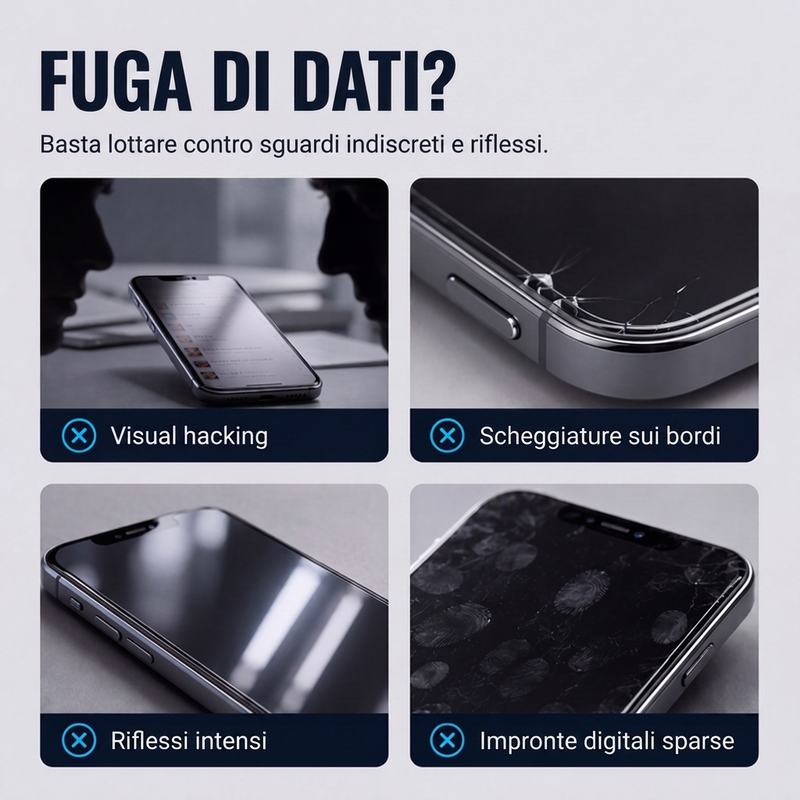 📱 Offerta limitata al 50% di sconto! ✅ Pellicola Privacy in vetro temperato 9D – Antispionaggio a 30°, antiurto, copertura totale 🛡️