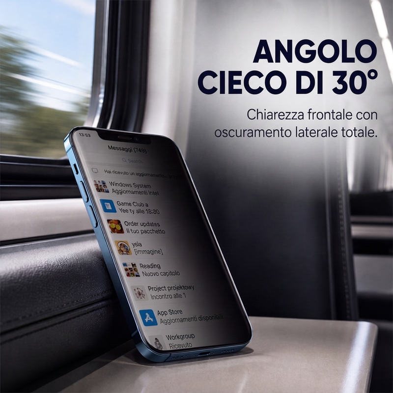📱 Offerta limitata al 50% di sconto! ✅ Pellicola Privacy in vetro temperato 9D – Antispionaggio a 30°, antiurto, copertura totale 🛡️