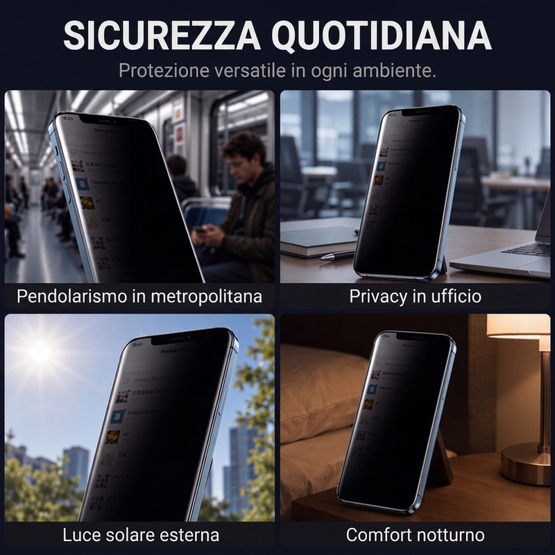 📱 Offerta limitata al 50% di sconto! ✅ Pellicola Privacy in vetro temperato 9D – Antispionaggio a 30°, antiurto, copertura totale 🛡️