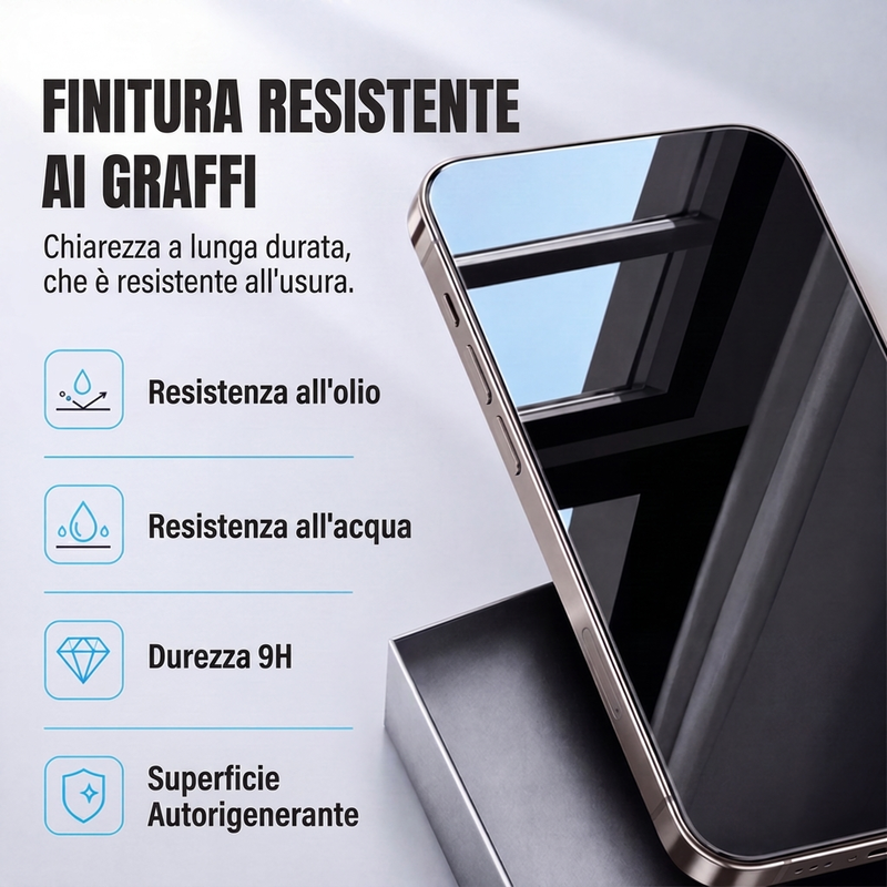 📱 Offerta limitata al 50% di sconto! ✅ Pellicola Privacy in vetro temperato 9D – Antispionaggio a 30°, antiurto, copertura totale 🛡️