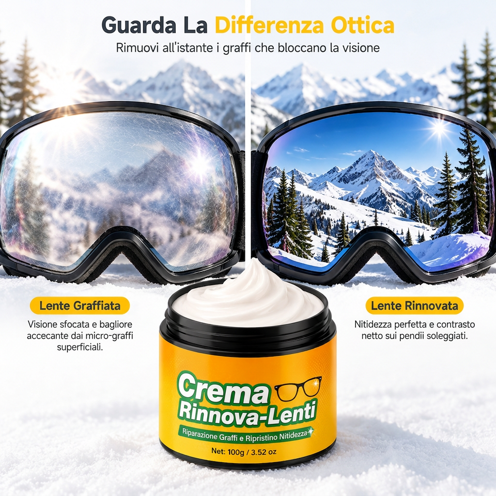 Set di crema per riparare graffi sulle lenti con spugna, per occhiali, maschere, schermi facciali e visiere per caschi