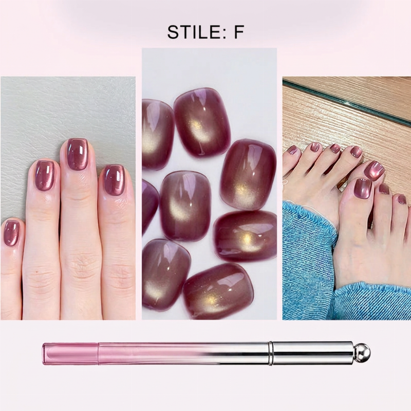 ✨️Sorpresa: Sconto del 50%!💅Bellissima nail art con un solo tratto! Penna Gel Unghie Cat Eye All-in-One