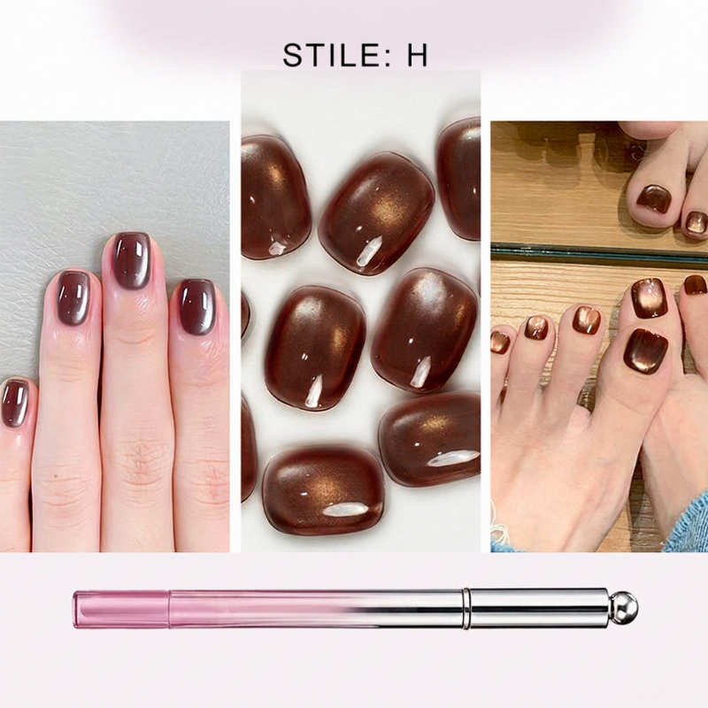 ✨️Sorpresa: Sconto del 50%!💅Bellissima nail art con un solo tratto! Penna Gel Unghie Cat Eye All-in-One