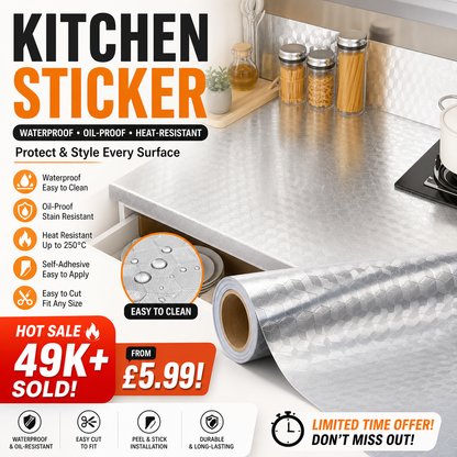 🥳OFFERTA SPECIALE🥳💞Oltre 49.000 venduti! Adesivo per cucina Impermeabile, resistente all’olio e facile da tagliare. Proteggi e decora la tua cucina – acquistalo subito! ✅